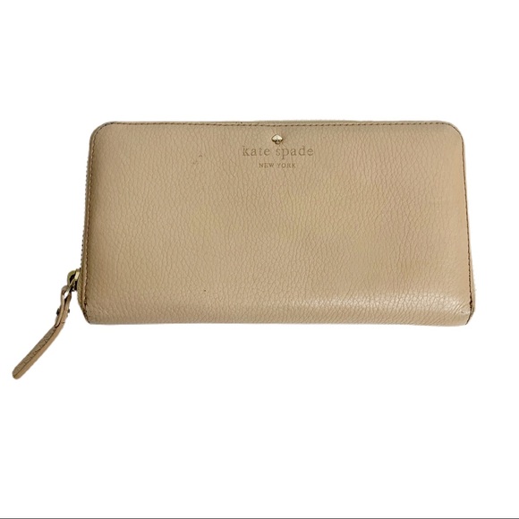 Kate Spade Cobble Hill Lacey Zip Wallet Affogato - Picture 1 of 14